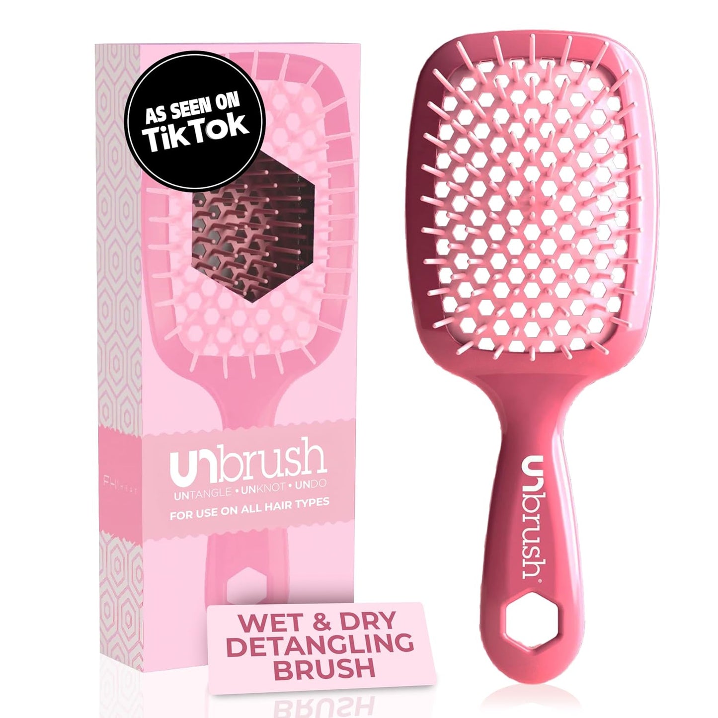 FHI Heat UNbrush Detangling Brush | Pain-Free for All Hair Types | Lightweight & Durable