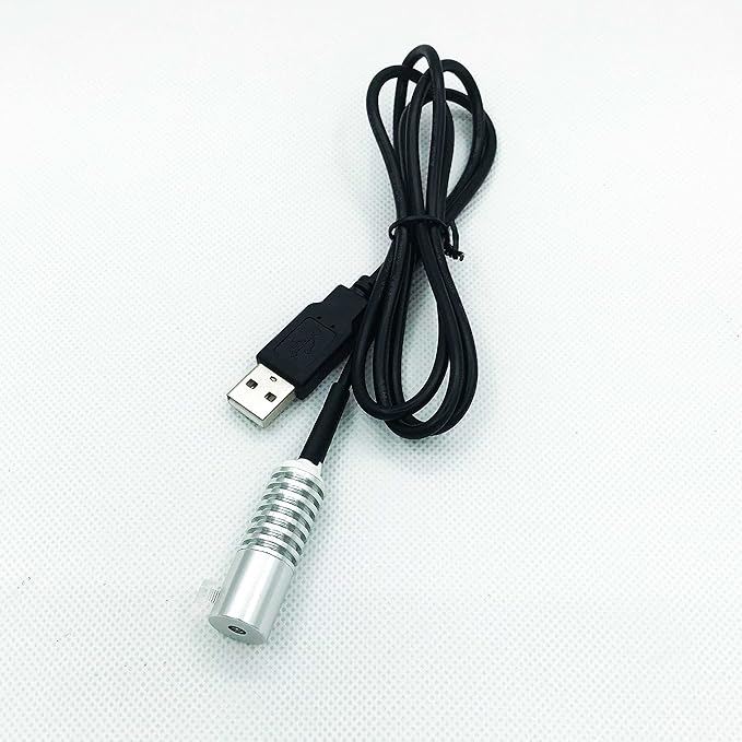 Side Glow Fiber Optic USB Light Source Illuminator Fiber lamp Light Source Guide Fiber LED Light Source 5V Fiber Small Light Source(Automatic Color Change, 10mm)