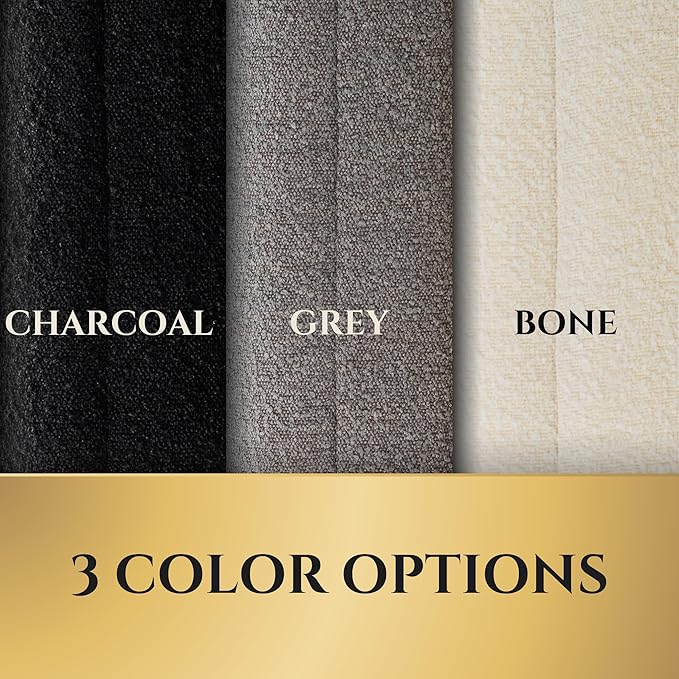 Luxury Boucle Fabric Orthopedic Dog Bed with Memory Foam | Breathable Comfort and Washable Dog Couch Bed with Waterproof Liner & Cover | Ideal Sofa Beds for Medium Dogs - Grey 37" x29x7.7