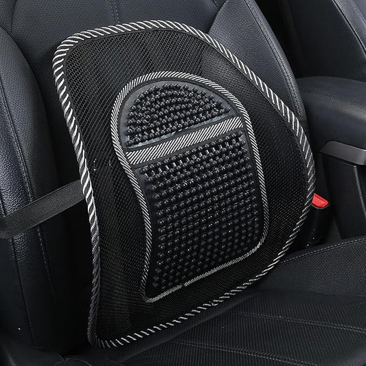 Mesh Lumbar Support for Honda CR-V Hybrid 2020-2025, Breathable Summer Car Back Cushion with Massage Beads Ergonomic Driving Seat Posture Corrector Pad