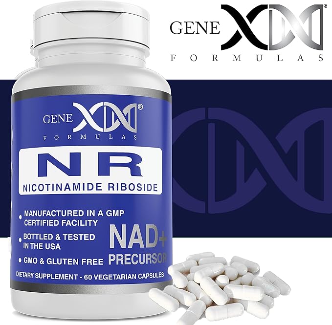 Genex Formulas NR Nicotinamide Riboside 300mg (3 Pack) NAD+ Precursor for Healthy Aging - GMP-Certified, Non-GMO, Gluten-Free, Vegetarian