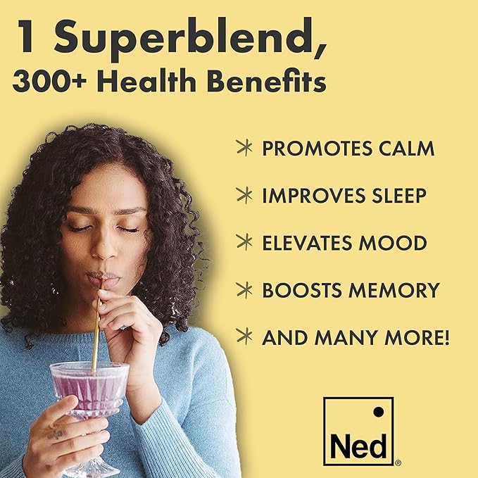 Mellö Magnesium Supplement Superblend Powder - Magnesium Glycinate with L-Theanine, GABA, and Trace Minerals - Supports Sleep, Relaxation, and Balanced Energy - Lemon Flavor, 10-Pack, Singles