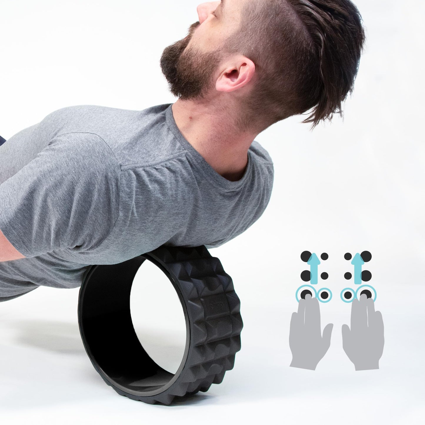 Chirp Wheel XR Massage Roller for Neck & Headache Relief – Rejuvenate Body, Spinal Care & Tension Through Thumb Pressure Release | High-Density Foam for Physical Therapy, 500lbs Capacity, 4" Mint