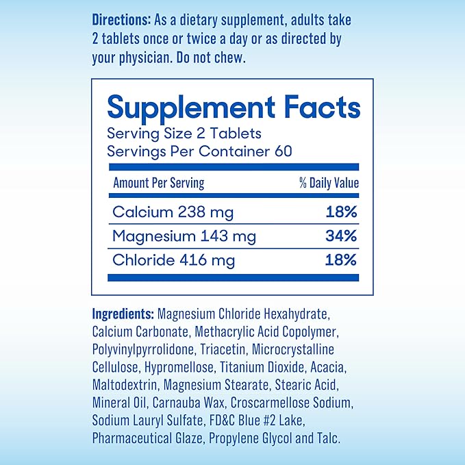 SlowMag Muscle + Heart Magnesium Chloride with Calcium Supplement to Support Muscle Relaxation, Occasional Muscle Cramping & Heart Health, High Absorption, 120 Count