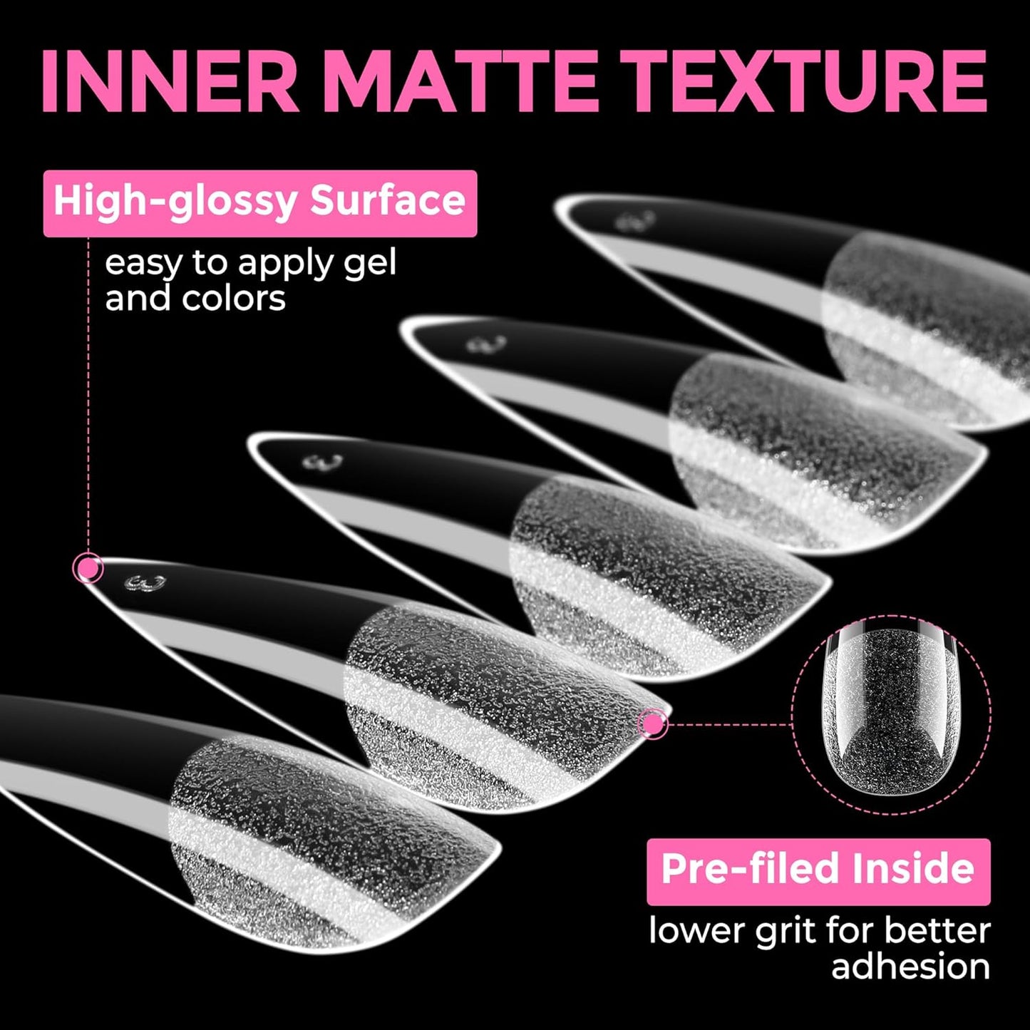 Extra Short Square Fake Nails | 216pcs Gel Tips | Full Cover Acrylic for DIY