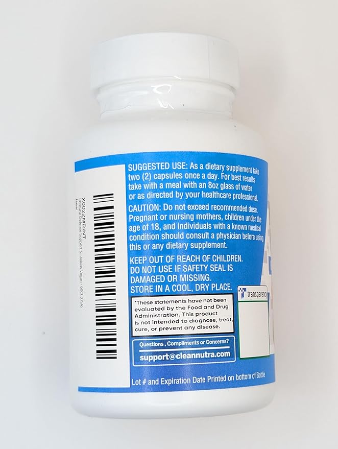 Clean Nutraceuticals Immune Defense Support Supplement 8 in 1 with Zinc 50mg Quercetin, VIT C 1000mg, Vitamin D3 5000 IU, Elderberry, Ginger - Immunity System Booster for Adults, Vegan - 60 Count