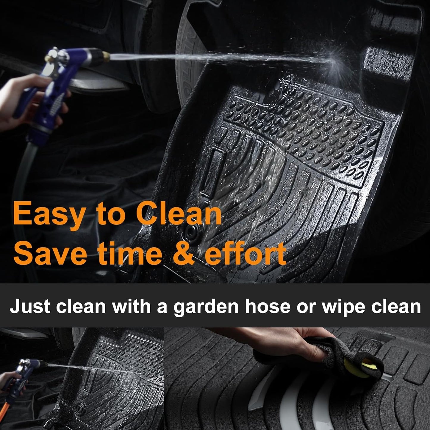 Binmotor-All Weather Car Floor Mats & Cargo Liner & Seat Protector Set for Buick Encore GX AWD 2020-2026(Only Fit Cargo in Upper Deck Position),TPE Rubber Liners for Buick Encore GX AWD Accessories