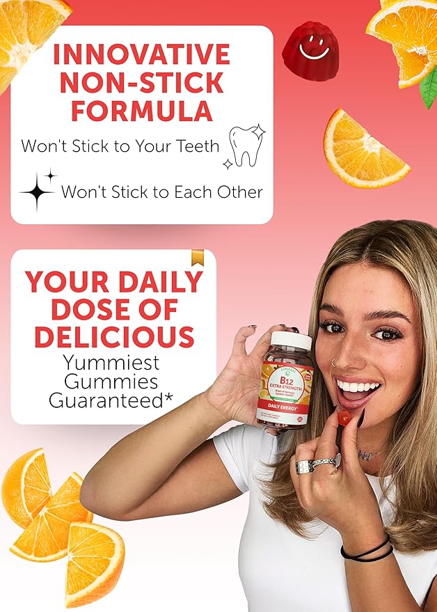 Lunakai Vitamin B12 and Vitamin D3 Gummies Bundle - 3000 mcg B12 and 25 mcg 1000 UI VIT D3 - Gluten Free, No Corn Syrup, Organic, Non-GMO, Plant Based Gelatin Free