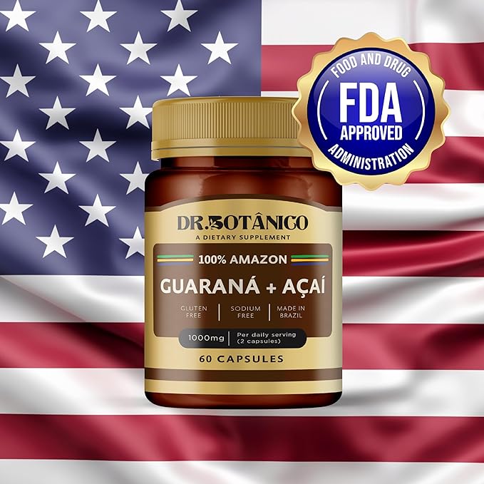 GUARANÁ + AÇAÍ 1000MG 60 Capsules