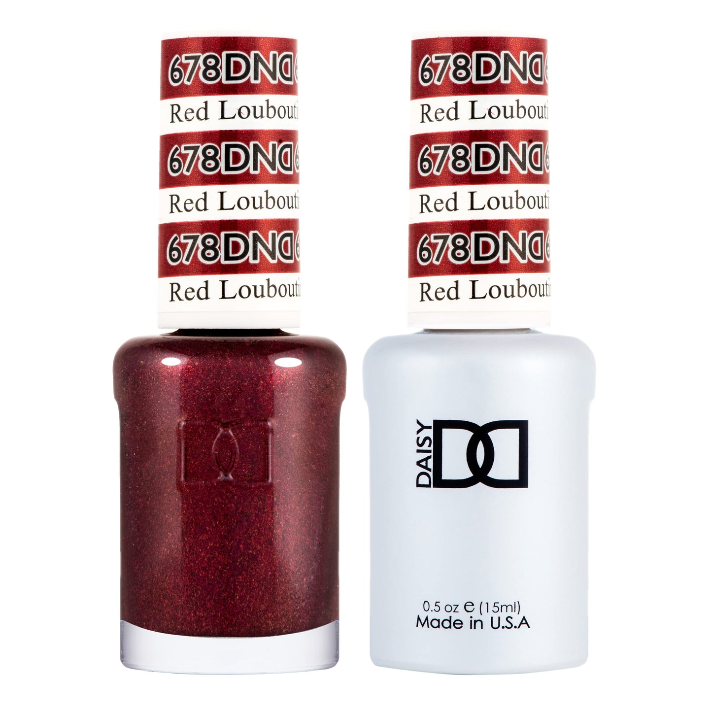 Dnd Gel Polish Set - 1 Each Of Red Gel Polish And Red Nail Polish, 678 Red Louboutin, 0.5 Fl Oz