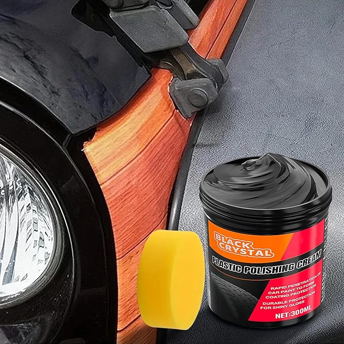 Trim Restorer Automotive, high-Performance, Modern, Portable, – Car Dashboard 300g Detailing, Supplies Cleaner Paste Coating, Long Lasting Metal Plating Parts | Multipurpose Outdoor Indoor Utility