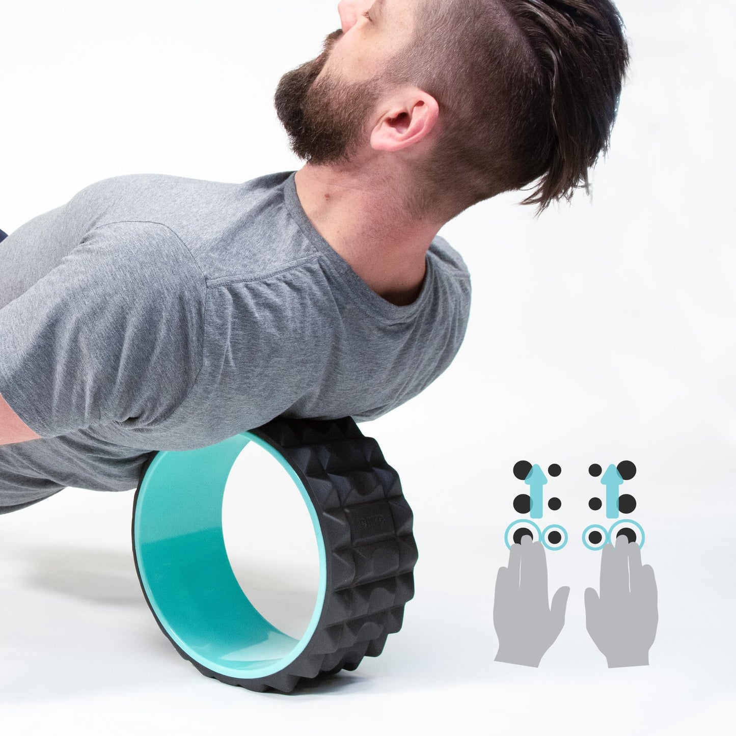 Chirp Wheel XR Massage Roller for Neck & Headache Relief – Rejuvenate Body, Spinal Care & Tension Through Thumb Pressure Release | High-Density Foam for Physical Therapy, 500lbs Capacity, 4" Mint