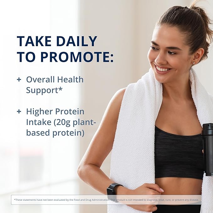 Metagenics Perfect Protein Pea & Rice - Featuring OptiProtein, a Balanced Combination of Proprietary Pea and Rice Protein with Added BCAAs - Vanilla Flavor - 30 Servings - 39.15 Oz