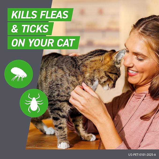 FRONTLINE Plus Flea and Tick Treatment for Cats Over 1.5 lbs. 8 Treatments