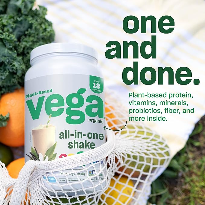 Vega Organic All-in-One Vegan Protein Powder, Chocolate - Superfood Ingredients, Vitamins & Nature's Way Sambucus Elderberry Immune Gummies, Daily Immune Support for Kids and Adults*