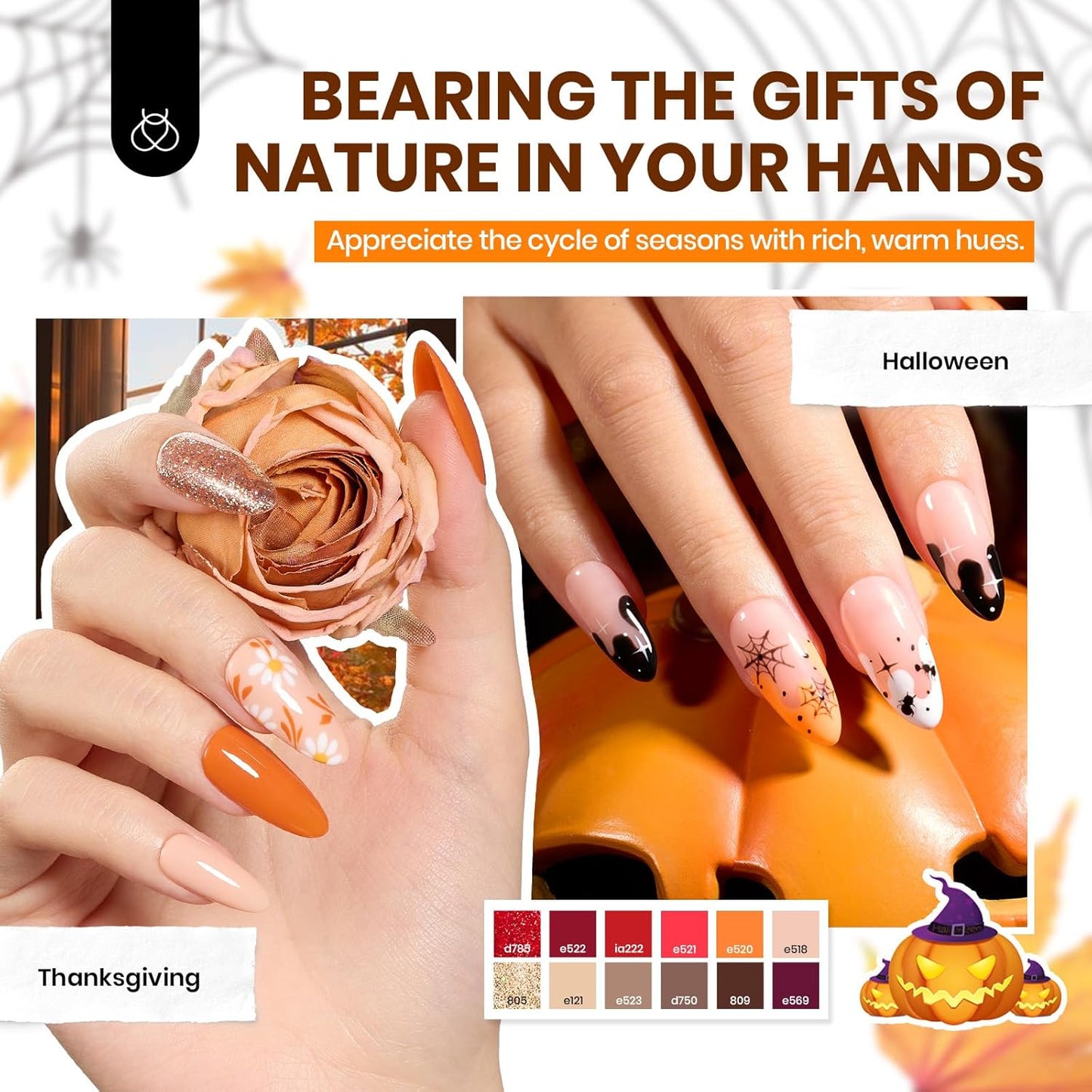 44-Piece Gel Nail Polish Kit | UV Light | 24 Colors | Base & Top Coats | Gifts for Women