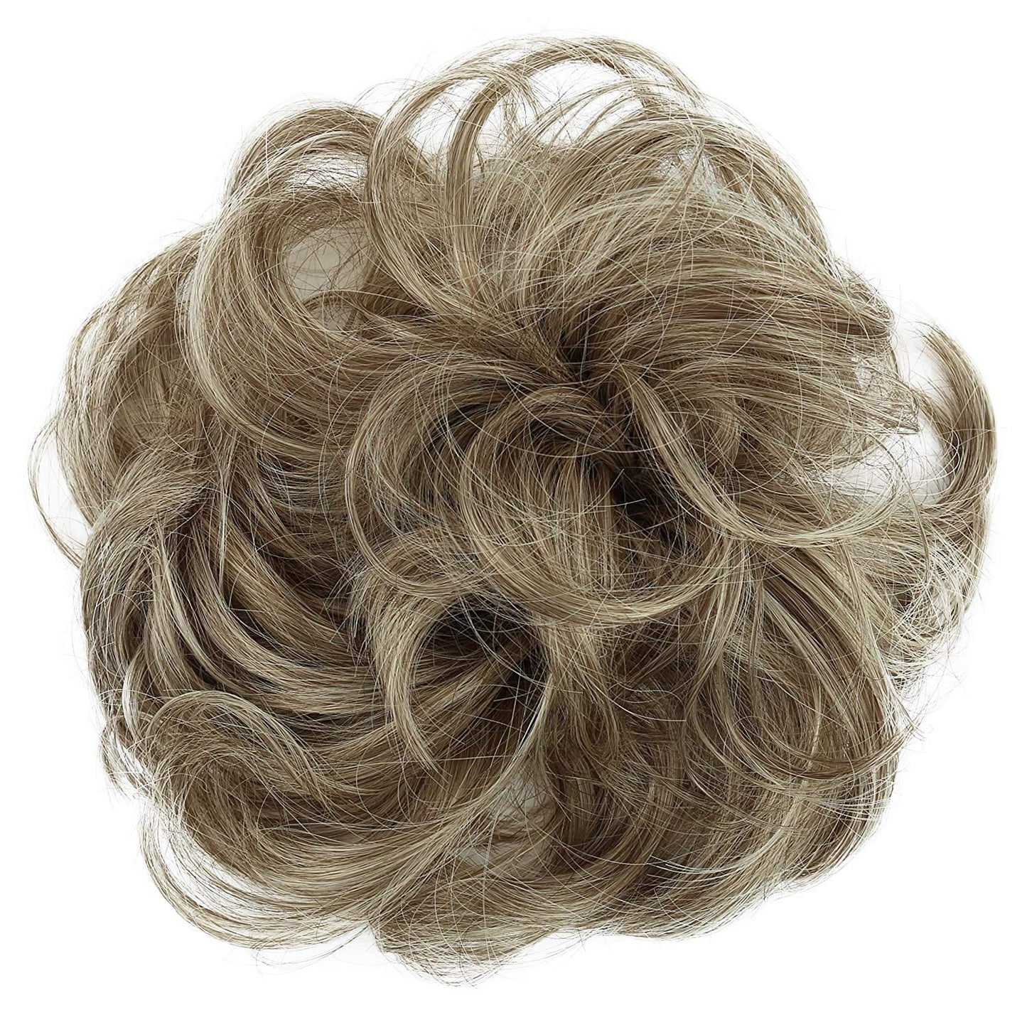 Caisha Messy Scrunchie Bun Voluminous Wavy Hairpiece Heat-Resistant Synthetic Fibres Brown Blonde G22A