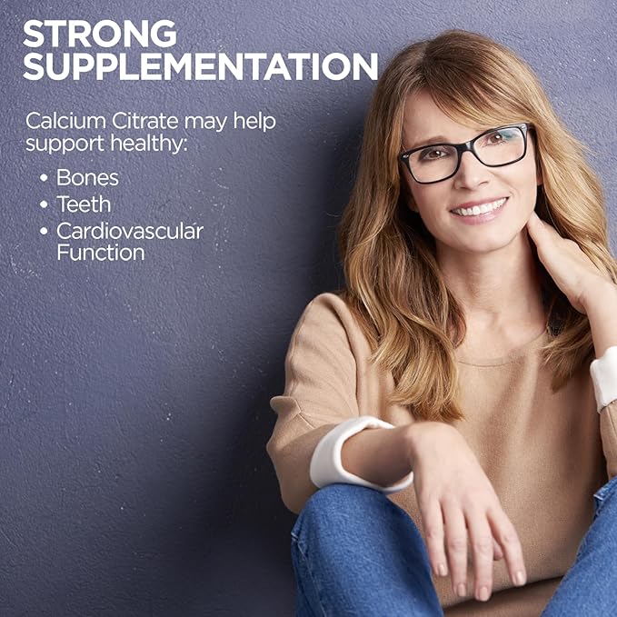 KAL Calcium Citrate 1000mg, Calcium Supplements for Women and Men, Bone Health, Teeth, Nervous, Muscular & Cardiovascular System Support, Gluten Free and Lab Verified, 80 Servings, 240 Tablets