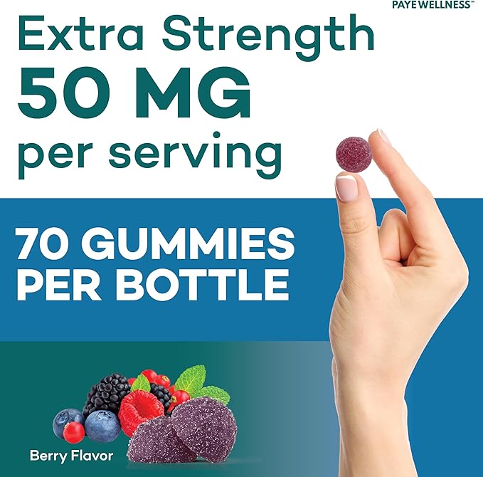 Zinc Gummies 50 mg, Daily Support, Immune System*, Enzyme Functions*, Natural Energy* - 210 Gummies, 105 Day Supply (3-Pack)