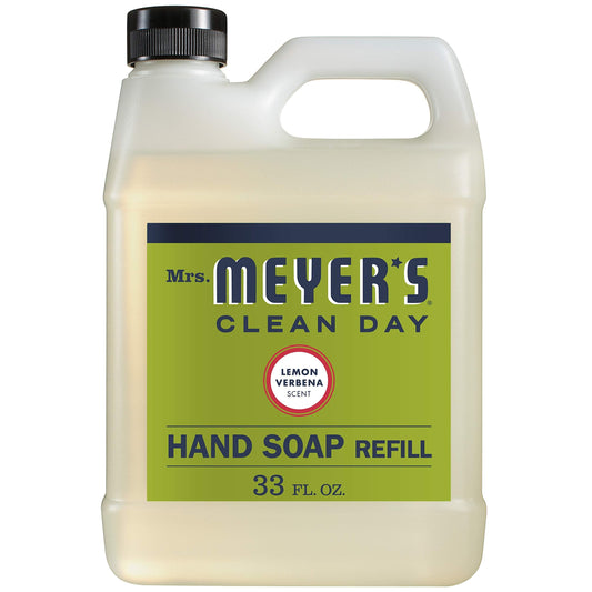 Mrs. Meyers Cleanday Liquid Hand Soap Refill, Lemon Verbena, 33 Fluid Ounce