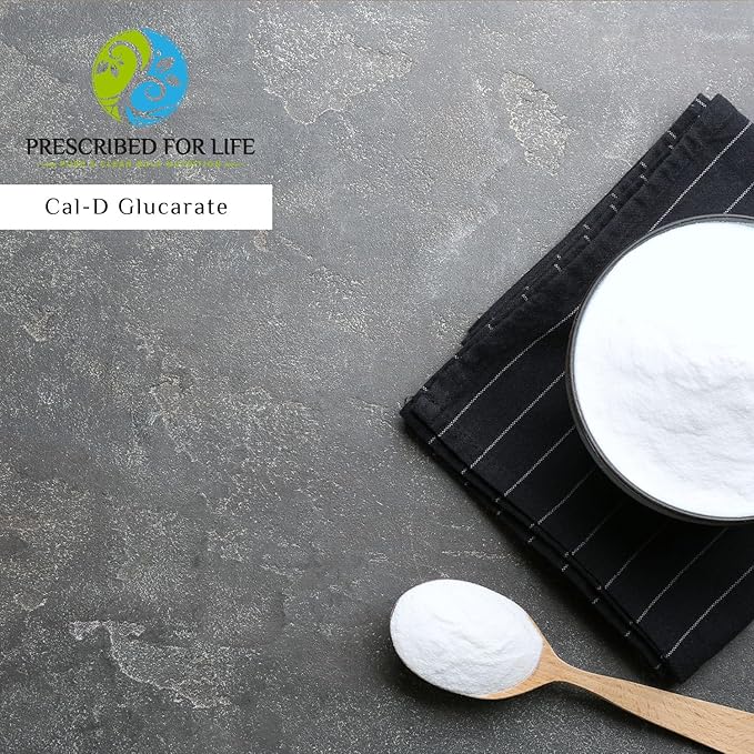Prescribed for Life Calcium D Glucarate Powder, Pure CDG Fine Powder, USP Grade, Vegan, Gluten Free, Non GMO (2oz / 56g)