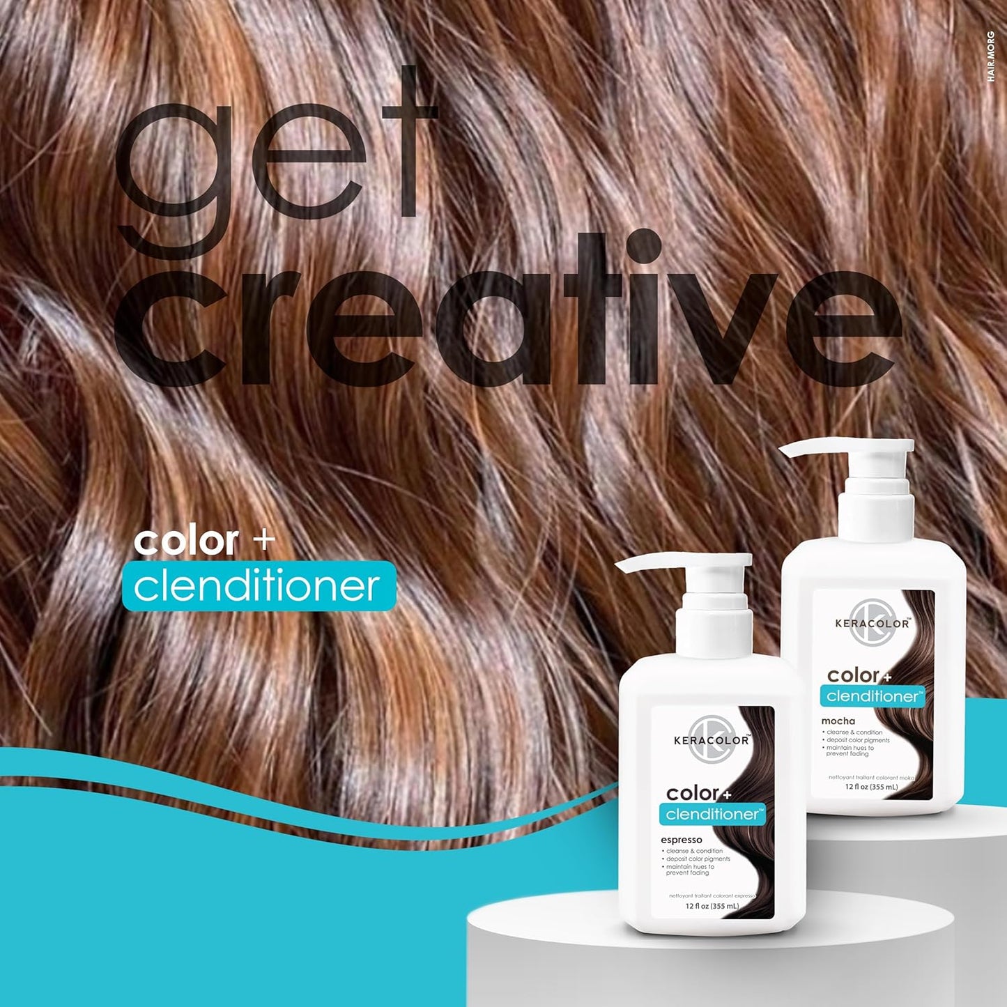 Keracolor 3-In-1 Color-Depositing Conditioner | Gently Cleanses & Conditions | 12 Fl Oz