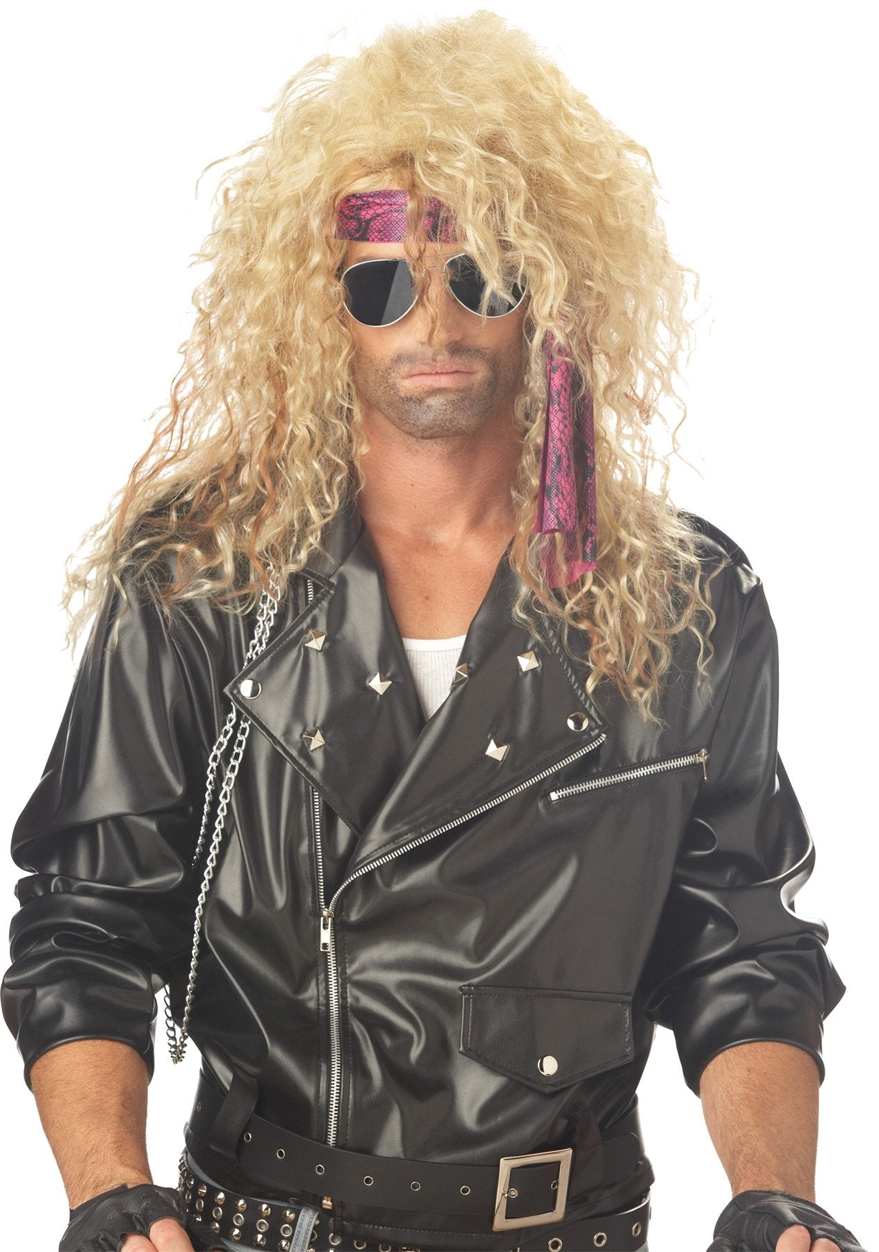 California Costumes Men'S Heavy Metal Rocker Wig,Blonde,One Size
