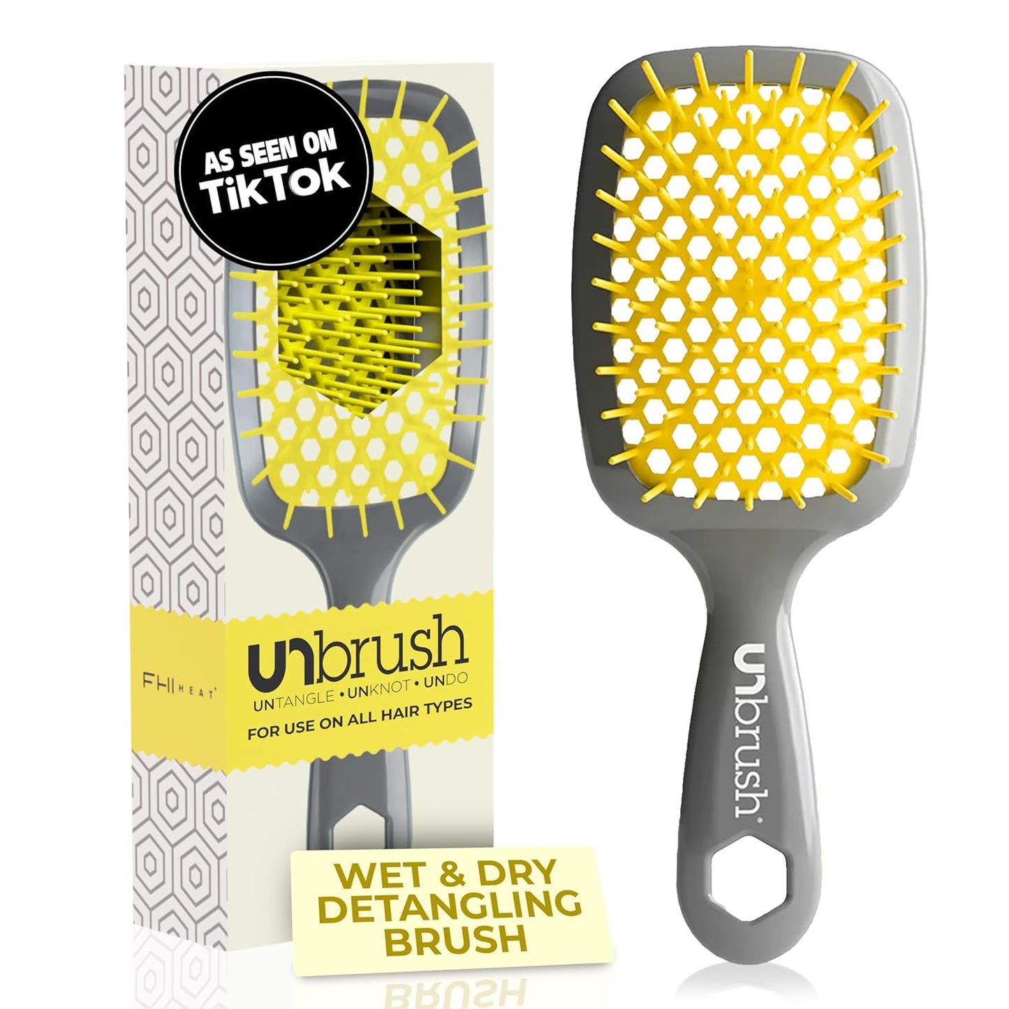 FHI Heat UNbrush Detangling Brush | Pain-Free Brushing for All Hair Types