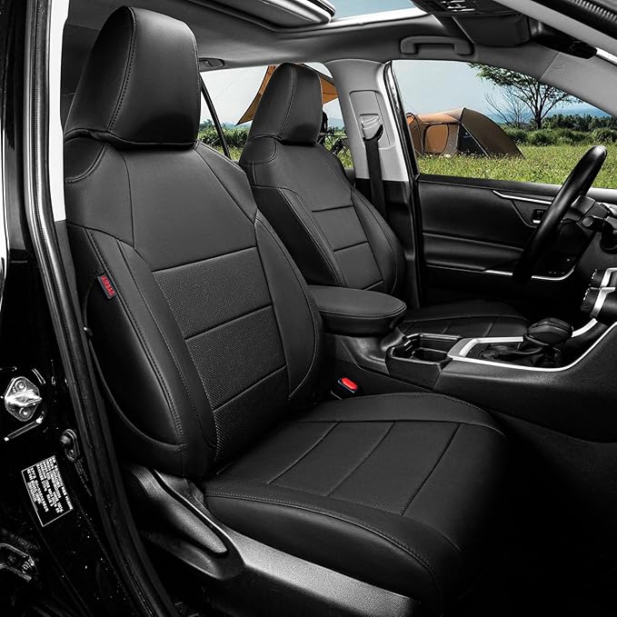 coverdream 2026 Rav4 Seat Covers Custom Fit for 2026 Toyota Rav4 Hybrid (SE,XSE) & PHEV GR Sport SUV,Full Set Luxury Waterproof Leather Car Seat Protector