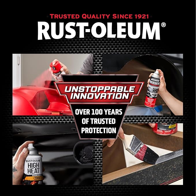 Rust-Oleum 248657-6PK Stops Rust Undercoating Spray, 15 oz, Rubberized Black, 6 Pack