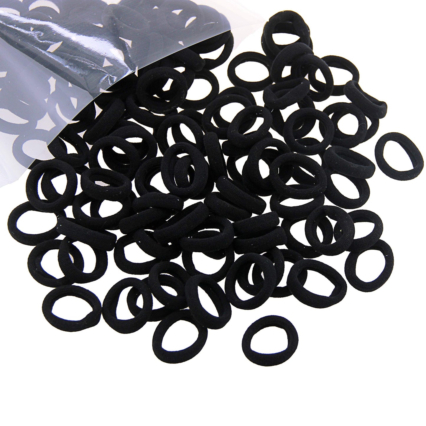 Miuance Baby Kids Girls Small Size Hair Ties No Damage Ouchless Hair Elastics No Crease Ponytail Holders Tiny Soft Elastic Rubbe