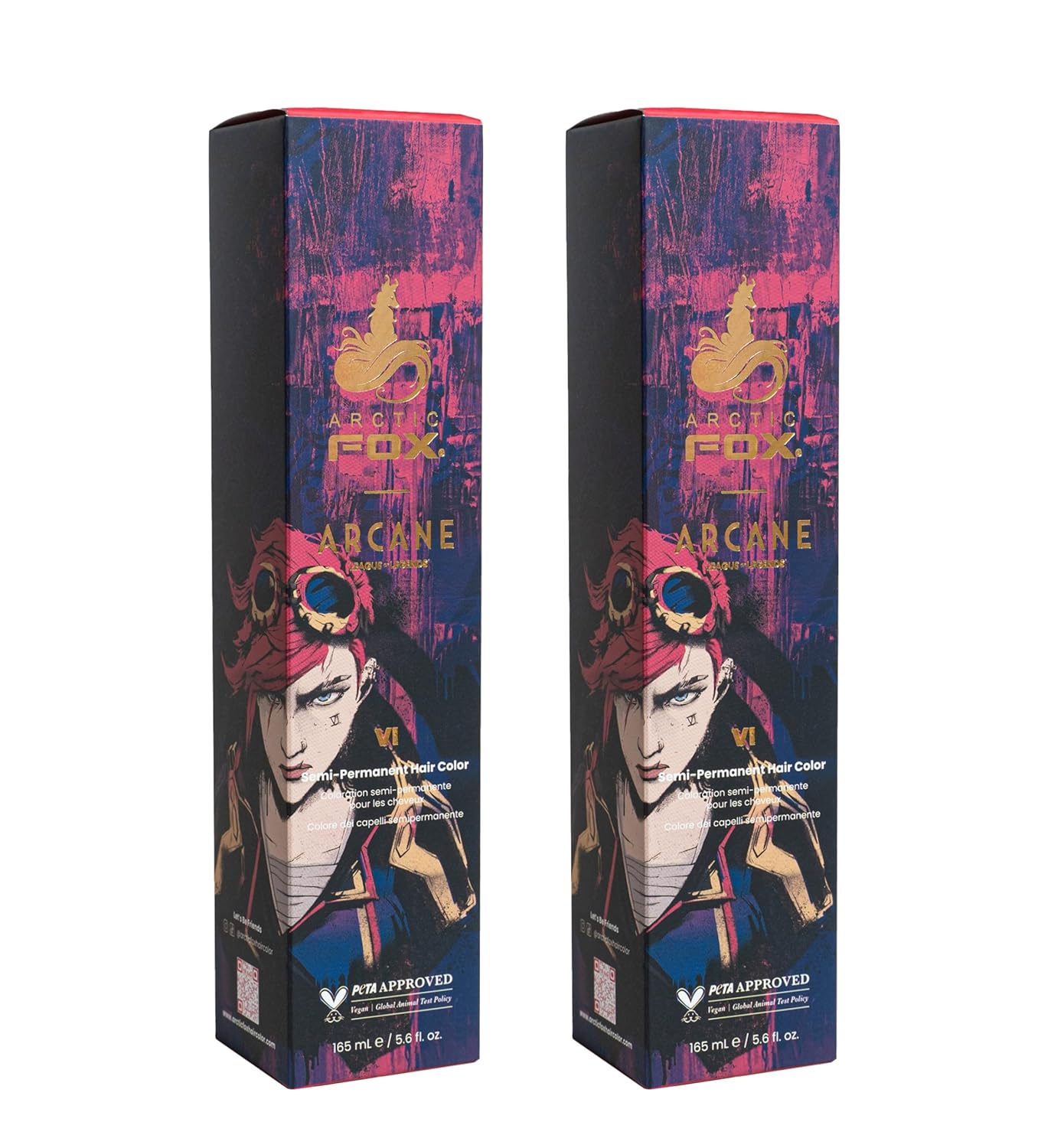 ARCTIC FOX Vegan Semi-Permanent Hair Color Dye | NEVERLAND | 4 Fl Oz