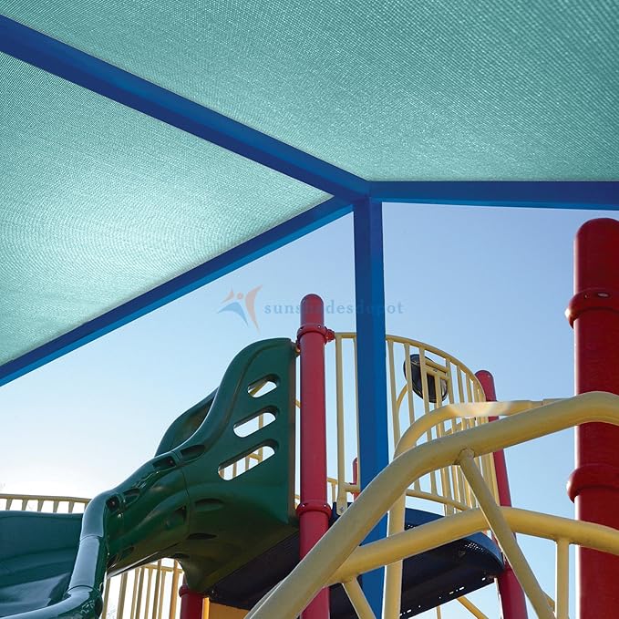 TANG Sun Shade Fabric Roll 8'x47' Shade Cloth for Garden Turquoise Green HDPE Mesh Shading Pergola Cover Replacement Canopy, 95% Blockage Sunshades for Outdoor Patio Backyard Plant