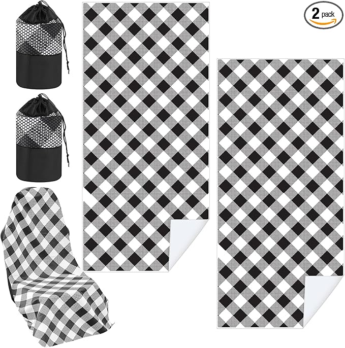 Car Seat Towel Covers with Storage Bag 63 x 32 Inch Athletic Running Towel Seat Sweat Washable Non Slip Cover Gift for Car Outdoor Sport Activities