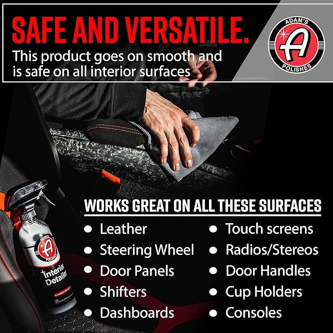 Adam's Polishes Interior Detailer (5 Gallon) - Total Car Interior Cleaner, Protectant & Dressing | Leather Conditioner | UV Protection Vinyl, Dashboard, Screen, Seat Cleaner & More