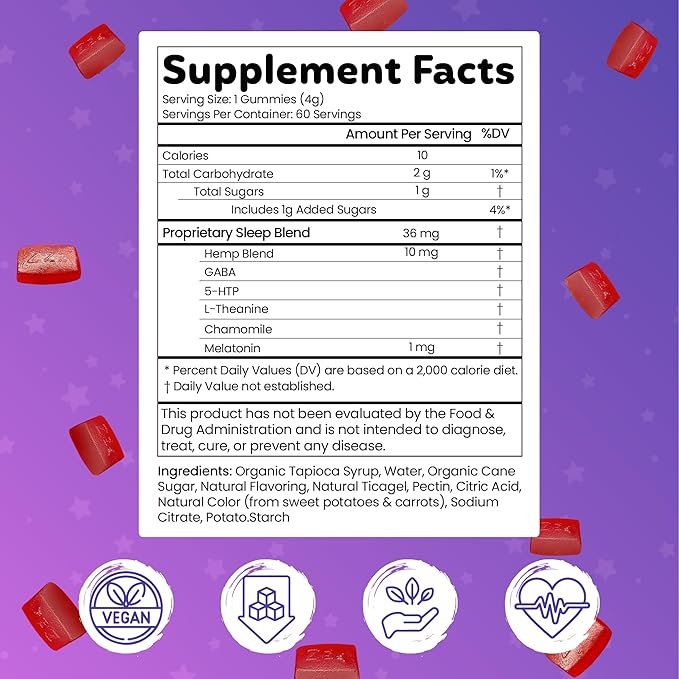 SleepEZ Pillowz - 60 Gummies (Pack of 3)