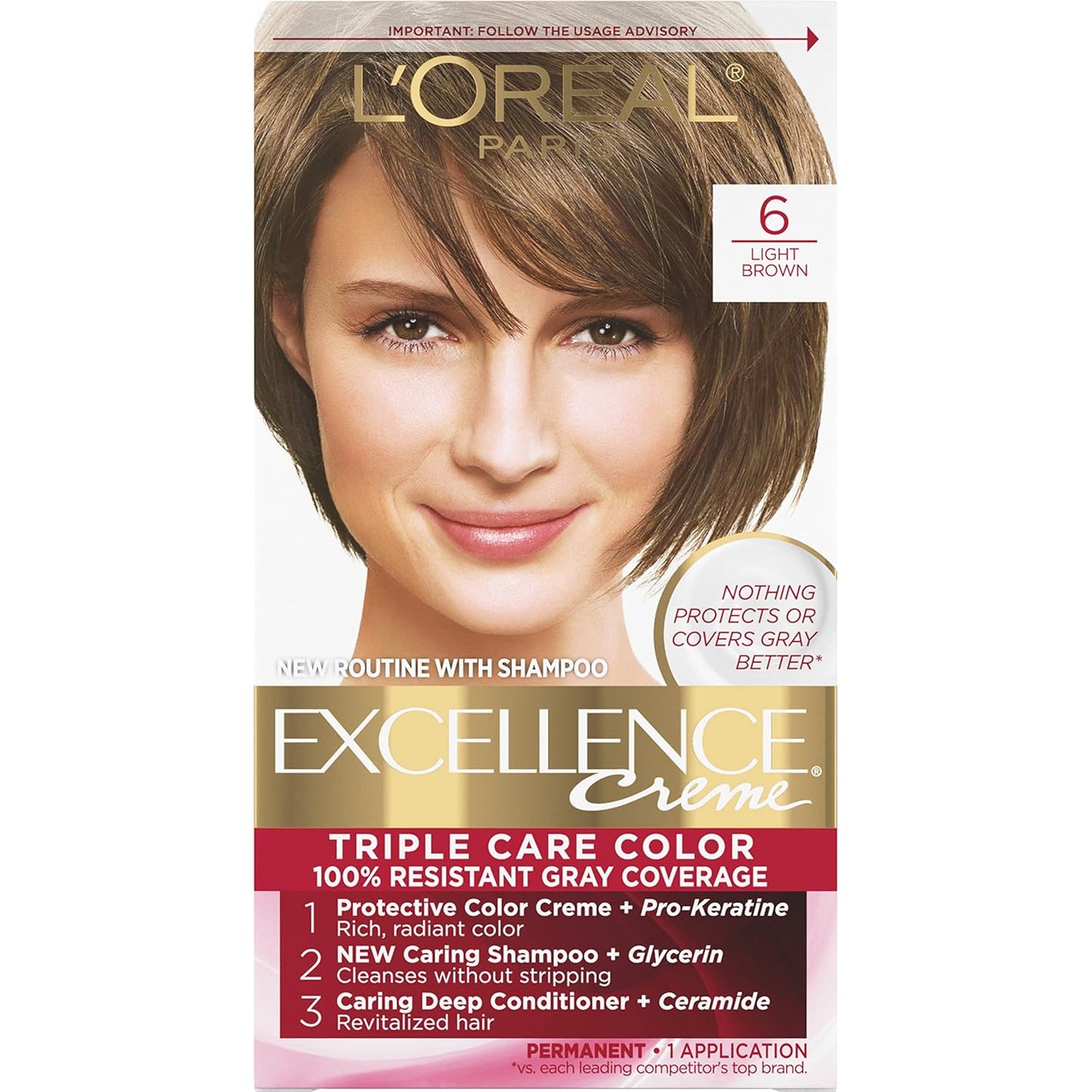 L'Oreal Paris Excellence Crème Hair Color | 9 Light Natural Blonde | Gray Coverage