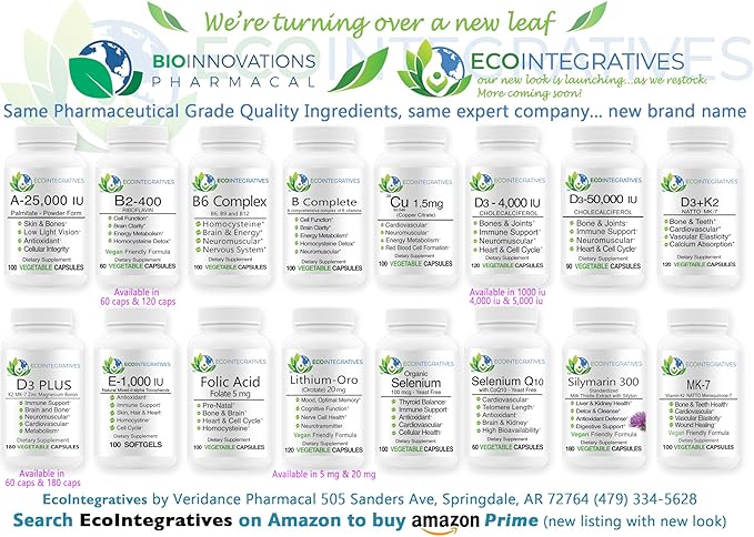 Lithium Oro 20 mg, Supports Healthy Mood Emotional Wellness, Behavior, and Memory. Bioavailable, 100 Caps (Elemental Lithium Orotate)