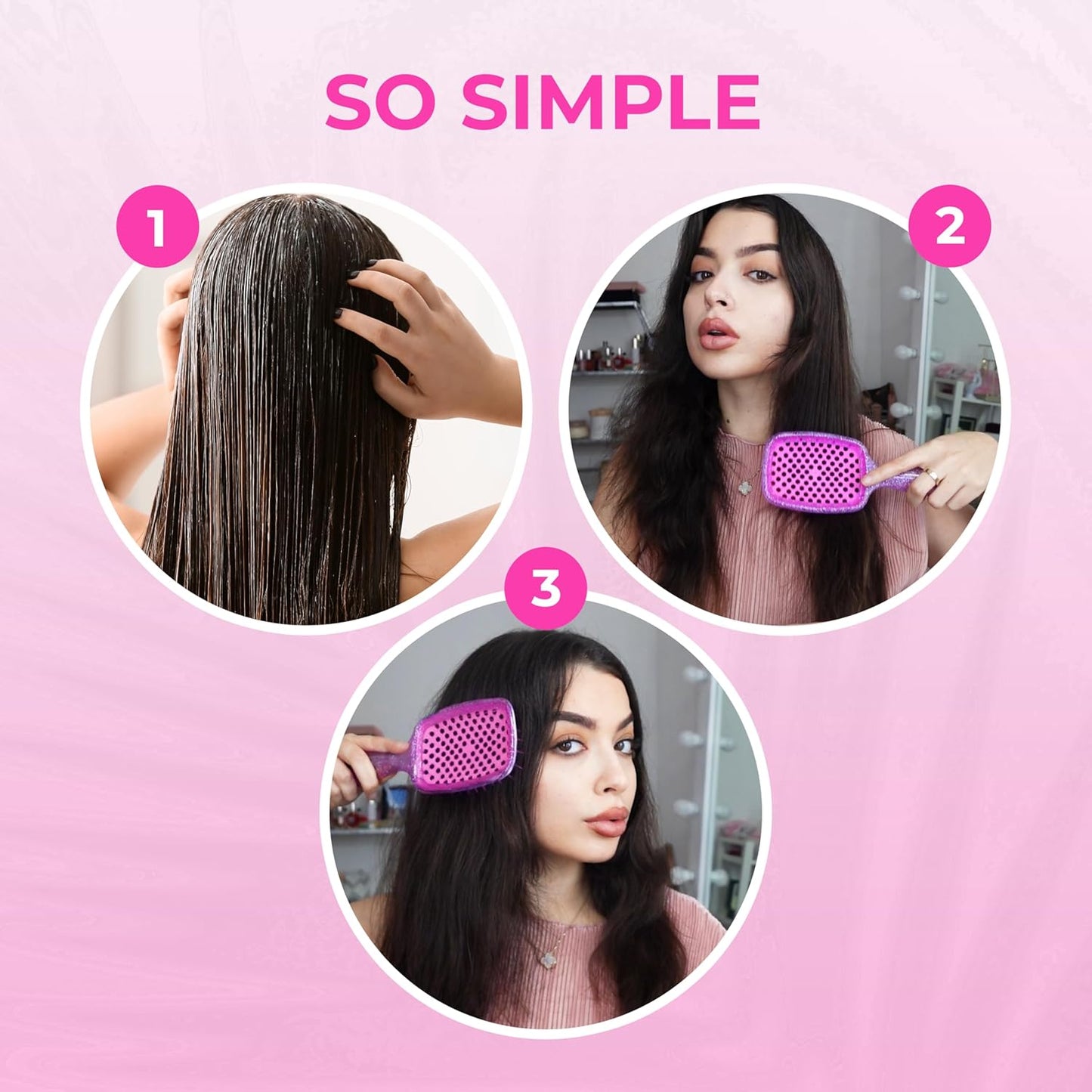 FHI Heat UNbrush Detangling Brush | Pain-Free for All Hair Types | Lightweight & Anti-Static