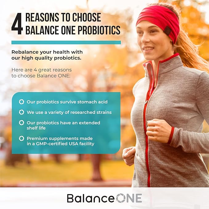 Balance ONE 2 Month Kit | Probiotic, CandAssist, Liver One | 15 Billion CFU Probiotic | Natural Cleanse with Caprylic Acid | Liver Support with Milk Thistle