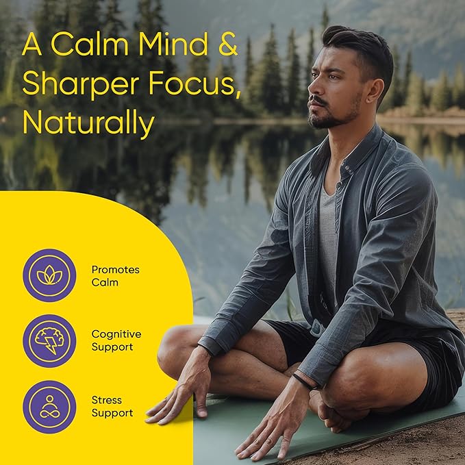 Ashwagandha KSM- 66 Chews - Daily Stress, Cognitive Function and Mood Support Chewable Supplement, Highly Bioavailable Full Spectrum KSM66 Ashwagandha Root Extract, Calm & Relaxation - Lemon, 60 Count