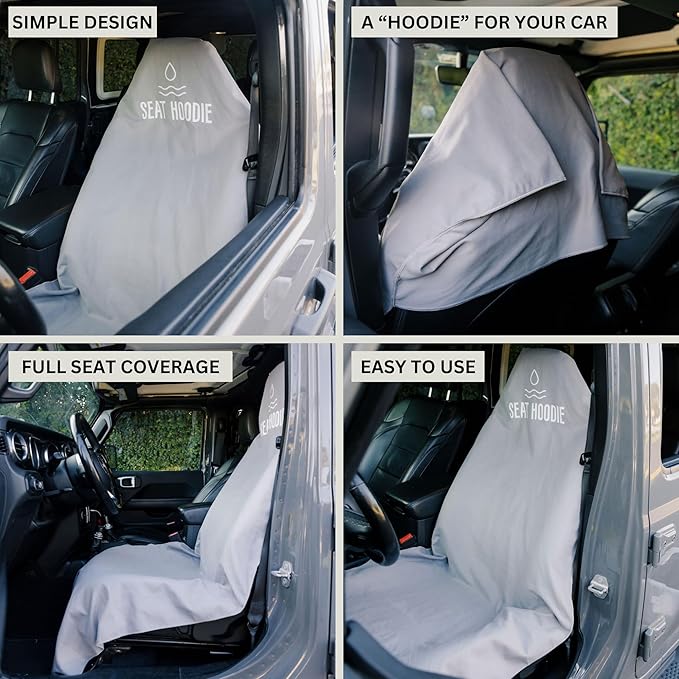 Car Seat Towel | Premium Microfiber Towel Seat Covers for Cars | Universal Fit & Machine Washable | Portable Car Seat Towel Cover After Gym, Yoga, Beach Light Pink