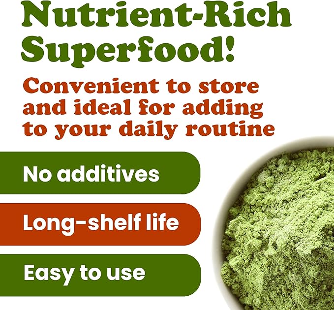 Food to Live Broccoli Powder, 3 Pounds – Nutrient-Rich Green Superfood for Smoothies, Shakes and Cooking, High in Fiber, Vitamins and Antioxidants, Vegan, Kosher, Bulk
