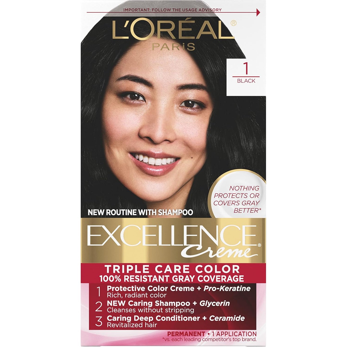 L'Oreal Paris Excellence Crème Hair Color | 9 Light Natural Blonde | Gray Coverage