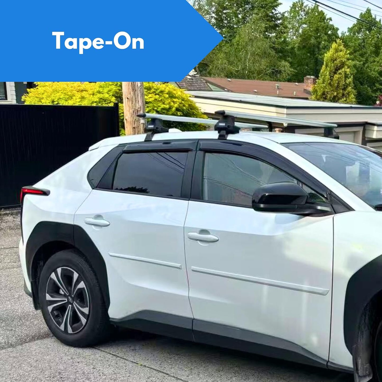 KPY Window Visor Compatible with Dodge Caliber 2007-2012, Rain Guard Window Vent Deflectors Tape-On Style, 2007 2008 2009 2010 2011 2012