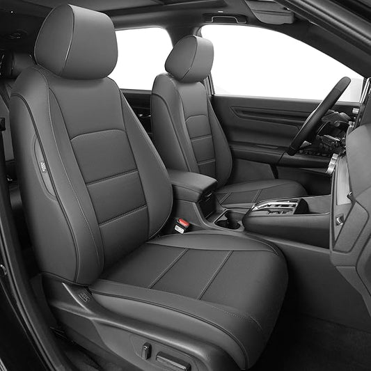 AOMSAZTO Custom Fit Seat Covers for Honda CRV 2017 2018 2019 2020 2021 2022 CR-V Faux Leather Full Set Seat Covers Front & Rear Car Seat Protector(Grey,5 Seats)