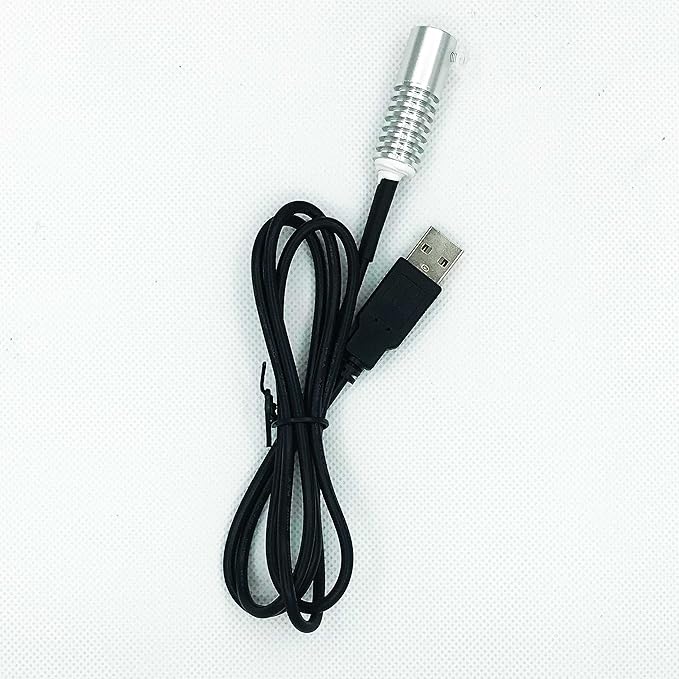Side Glow Fiber Optic USB Light Source Illuminator Fiber lamp Light Source Guide Fiber LED Light Source 5V Fiber Small Light Source(Blue, 4mm)