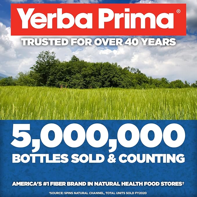 Yerba Prima Psyllium Husk Powder 12 oz (Pack of 2) - Natural Fiber Supplement