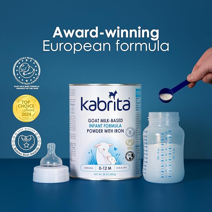 Kabrita Goat Milk-Based Infant Formula – 28oz – Pack of 6 – Natural, Gentle Baby Formula – European, Non-GMO – Ages 0-12 Months