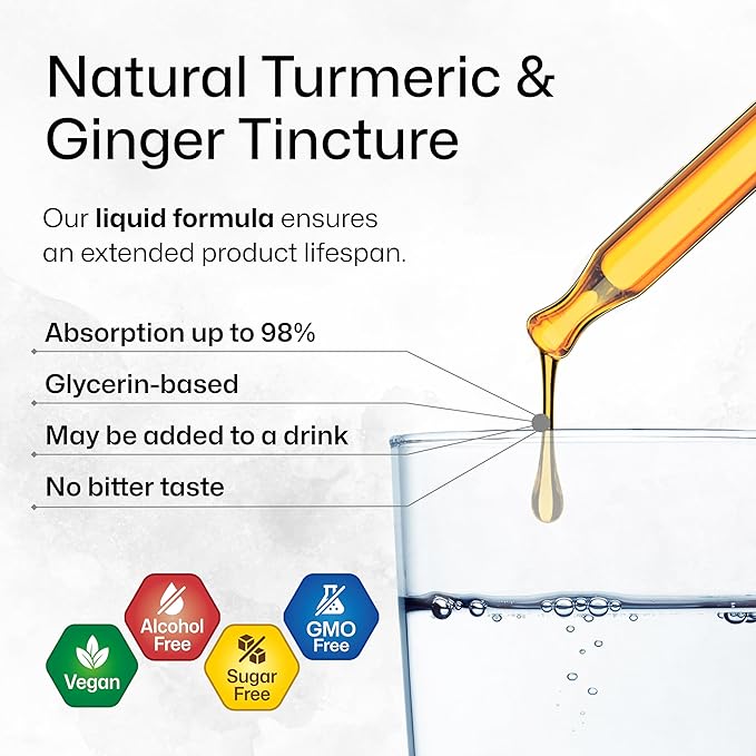 Turmeric Ginger Tincture 2 Fl. Oz. & Alcohol Detox Tincture 2 Fl. Oz.